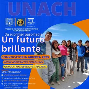 ¡ÚNETE A LA FACULTAD DE CIENCIAS ADMINISTRATIVAS CAMPUS VIII-COMITÁN!
