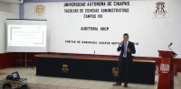 Dictan conferencia: Auditoría de Estados Financieros, en la FCA-Campus VIII.