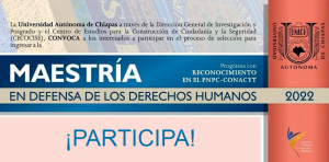 MAESTRÍA EN DEFENSA DE LOS DERECHOS HUMANOS