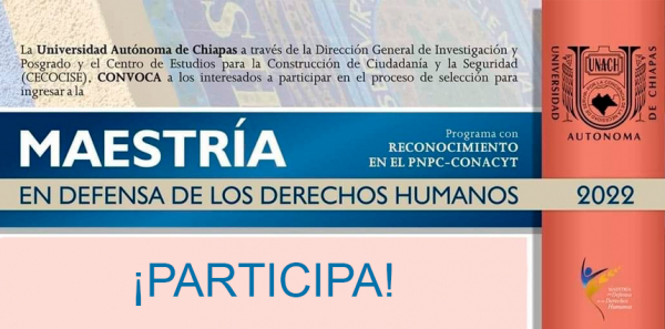 MAESTRÍA EN DEFENSA DE LOS DERECHOS HUMANOS