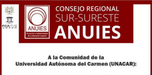 ANUIES expresa su apoyo y respaldo a la UNACAR