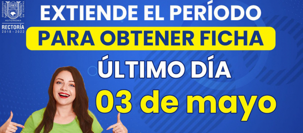 SE EXTIENDE EL PERIODO PARA OBTENER TU FICHA