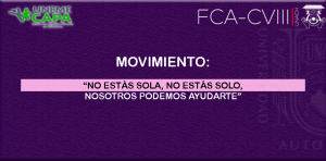 Movimiento: No estas sola, no estas solo, nosotros podemos ayudarte.