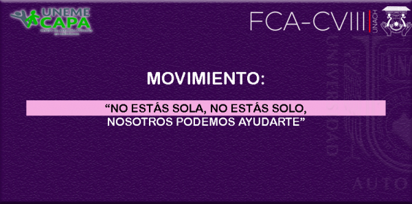 Movimiento: No estas sola, no estas solo, nosotros podemos ayudarte.