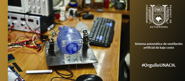 UNACH trabaja en la creación de un sistema automático de ventilación artificial de bajo costo.