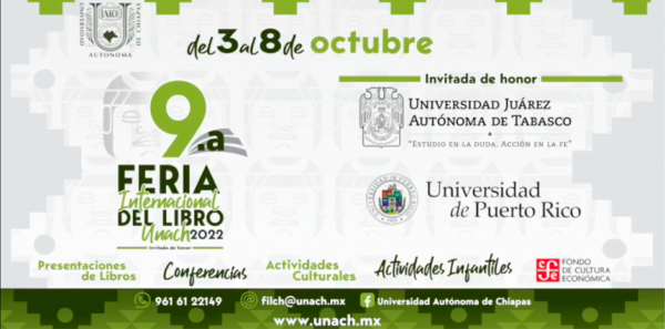 9a Feria Internacional del Libro UNACH 2022