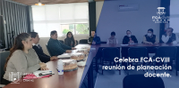 Celebra FCA-CVIII UNACH Comitán, reunión de planeación docente.