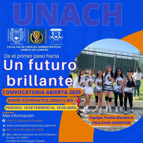30 DE ABRIL NUEVO PLAZO PARA INGRESO A LA UNACH