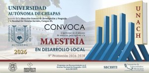 CONVOCATORIA DE MAESTRÍA EN DESARROLLO LOCAL