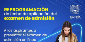 El examen de admisión se reprograma
