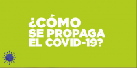 ¿Cómo se propaga el COVID 19?