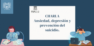 Charlan con universitarios sobre la ansiedad, depresión y prevención del suicidio.