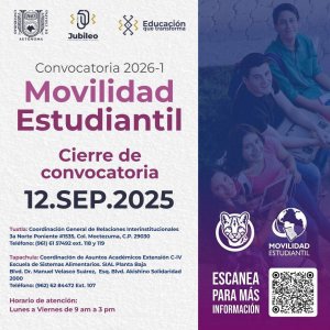 CONVOCATORIA DE MOVILIDAD ESTUDIANTIL 2026